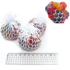Іграшка антистрес "В сітці" кольорові кульки, 6см, 12шт/уп, K2737269OO3903IMG - фото товару