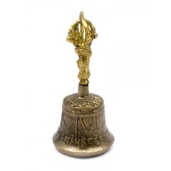 Дзвін чакровий бронзовий (d-5 ,h-10.5 см) (Непал)(Bell Embose No.0), K33211 - фото товару
