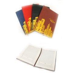 Щоденник недатований клітка А5 м'який "City", жовт.папір, mix4, K2737980OO184221-N - фото товару