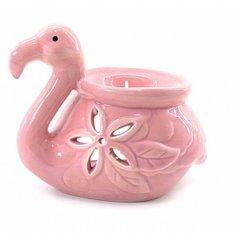 Аромалампа керамическая "Фламинго" розовая (12х10х7 см), K332955 - фото товара