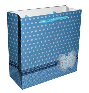 Пакет подарунковий "Бантик" Блакитний, K89040287O362833366 - фото товару