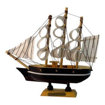 Макет парусника на подставке "Морская мечта" (14х12,5х3,3 см), K336135B - фото товара