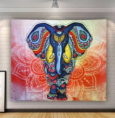 Гобелен настінний "Індійський слон в лотосі", K89040392O1137470807 - фото товару