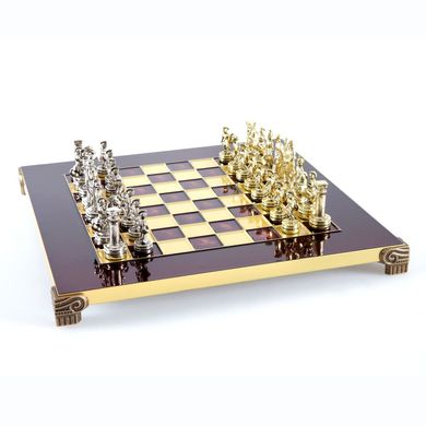 S3RED шахи "Manopoulos", "Греко-римські",латунь, у дерев. футл., коричн., 28х28см, 3,4кг, S3RED - фото товару