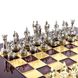 S3RED шахматы "Manopoulos", "Греко-римские",латунь, в деревянном футляре, коричневые, 28х28см, 3,4кг