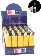 Пластикова запальничка п'єзо Жовта (для реклами) №157Y, №157Y - фото товару