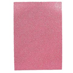 Фоамиран EVA 1.7±0.1MM "Розовый" GLITTER HQ A4 (21X29.7CM) с клеем, K2741466OO17GLKA4034 - фото товара