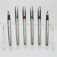 Ручка пір'яна металева "Baixin" корп.сер;сін;зел;борд mix4 (-2-3-4-5), K2708747OO901-FP - фото товару