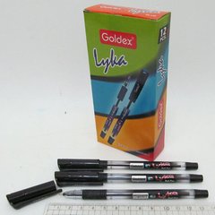 Ручка масляна Goldex LYKA #1262 Індія Black 0,7 мм з грипом, K2730543OO1262-bk - фото товару