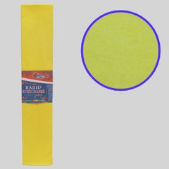 Креп-папір 55%, темно-жовтий 50*200см, засн.20г/м2, заг. 31р/м2, K2737343OO55-80706 - фото товару