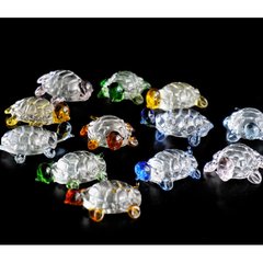 Набор из двенадцати черепашек цветное стекло 4,5х3х2 см., K89190104O1807717127 - фото товара