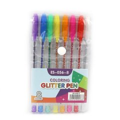 Набір гелевих ручок "Glitter pen" 8шт., PVC, K2754270OO056-8ES - фото товару