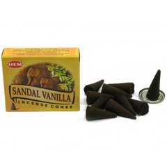 Sandal Vanilla (Сандал и Ваниль)(Hem) конусы, K331191K - фото товара