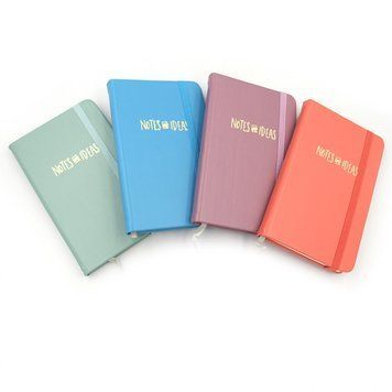 Блокнот на резинке "Notes ideas" линия, А6 PU, 9*14см, 80G, 80P, mix4, K2755776OO5802-10 - фото товара