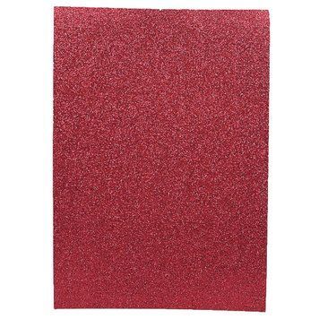Фоамиран EVA 1.7&plusmn;0.1MM "Малиновый" GLITTER HQ A4 (21X29.7CM) с клеем, 10 лист./п./этик., K2744787OO17GLK-066 - фото товара