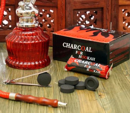 Вугілля для кальяну Charcoal for hookah 10 таблеток, K89010098O362835703 - фото товару