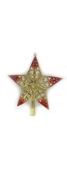 Елочное украшение верхушка "Золотая звезда" 21см ОРР 1шт/этик, K2752310OO6527-P1469 - фото товара