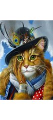Раскраска по номерам 20*30см J.Otten "Леди-кошка" OPP (холст на раме краски+кисти), K2750507OO2190RAS - фото товару
