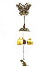 Колокольчик дверной "Бабочка" силумин + 3 бронзовых колокольчика, K89250029O1137475785 - фото товару