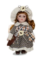 Лялька фарфорова "Еліс" (20 см), DV8109B - фото товару