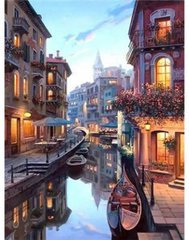 Раскраска по номерам 40*50см "Венеция" карт.уп (холст на раме краски+кисти), K2743467OO9448EPH_B - фото товара