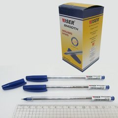 Ручка маслянная Wiser "Smooth" 0,7 мм, синя, K2730480OOsmooth-bl - фото товару