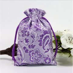 Мешочек сатиновый с орнаментом Сиреневые цветы, K89040233O1557472568 - фото товару