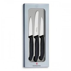 Кухонный набор Victorinox Swiss Classic 6.7113.3G ,3 ножа с чорной ручкой, 6.7113.3G - фото товара