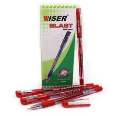 Ручка масляна Wiser "BLAST" 0,7 мм з грипом червона, K2730488OOblast-rd - фото товару