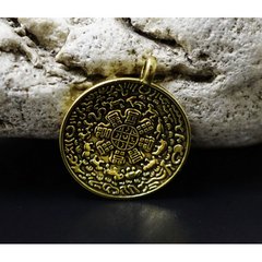 Кулон желтый метал "Мелонг Мандала", K89210059O1557166048 - фото товара