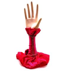 Підставка під біжутерію "Рука" червона (19,5х5,5х3,5 см), K326908D - фото товару