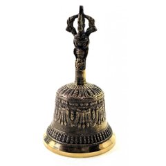 Колокол чакровый бронзовый (№3)(d-9,h-15,5 см) (Непал), K321656 - фото товара
