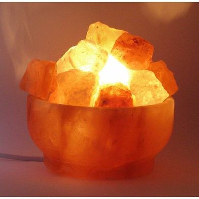 Соляная лампа (S-029) "Чаша огня " (d-16,h-8 см)(12 шт ящ.)(Гималайская соль), K318415 - фото товара