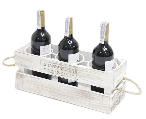 Підставка для вина на 3 пляшки "Ящик", MBD3Y - фото товару