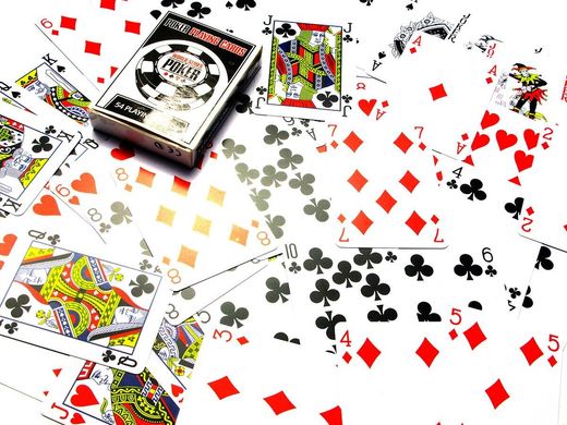 Карты игральные пластиковые "Poker playing cards" (9,5х6,5х1,8 см), K326808 - фото товара
