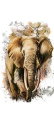 Раскраска по номерам 20*30см J.Otten "Слон" OPP (холст на раме краски+кисти), K2750510OO2013RAS - фото товара