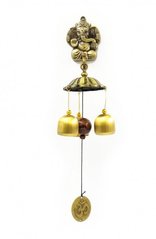Колокольчик дверной "Ганеш" силумин + 3 бронзовых колокольчика, K89250030O1137475786 - фото товара