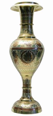 Ваза бронзовая цветная (51х15х15 см)(Flower vase Kashmiri Clr 20"), K318344 - фото товара