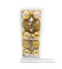 Набор шаров "Праздничные gold" 5см, 20шт. PVC 1шт/этик, K2737770OO7335-5NY - фото товара
