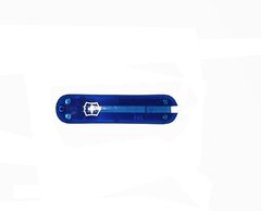 Накладка ручки ножа "Victorinox" передня, blue translucent with Logo, C.6202.T3 - фото товару