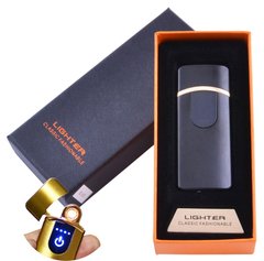 USB запальничка в подарунковій упаковці Lighter (Спіраль розжарювання) №HL-43 Black, №HL-43 Black - фото товару