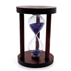 Часы песочные 3 мин фиолетовый песок(7х7х10см), K332107B - фото товара