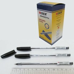 Ручка маслянная Wiser "Smooth" 0,7 мм, чорна, K2730481OOsmooth-bk - фото товару