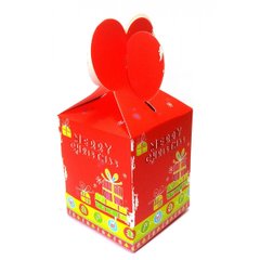 Коробка упаковочная "Merry Christmas" красная (12шт/уп) (15х9х9 см), K326471B - фото товара