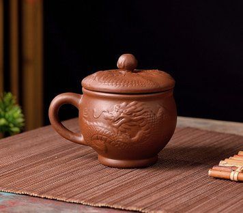 Чашка з кришкою "Дракон" Червона 150 мл., K89200686O2711683968 - фото товару