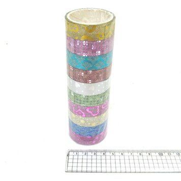 Скотч декоративний пленка "Birthday" 1,5см*3м, mix 10шт/уп, K2737020OO3554 - фото товара