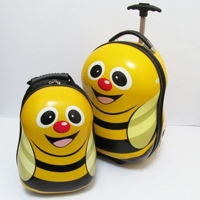 Набір: чемодан дитячі матраци на 2 колесах + рюкзак "Бджілка" 17" (1929), K2729876OO2561-32 - фото товару