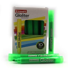 Текстовиділювач флуор. "Luxor" "Gloliter" 1-3,5mm тонір. корп. зелен., K2744043OO4132T - фото товару