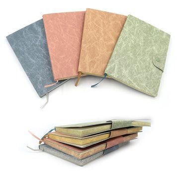 Блокнот на кнопці "Classic" A5 PU, 14,6*21см, 80G, 80P, mix4, K2755890OO5902-5 - фото товару