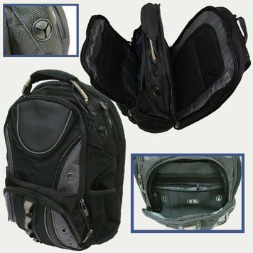 Рюкзак молодежный "Black" 3отд, орг.,отд.для ноут.,уплотн.спин., 47*35*20см, K2731055OO8801 - фото товара